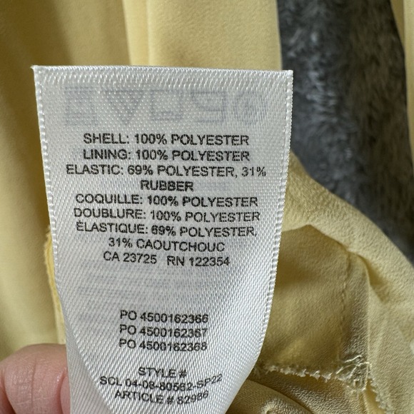 Aritzia Wilfred Tempest Dress Women's 6 Yellow Mini Smocked Heirloom‎ Regency - Picture 6 of 8